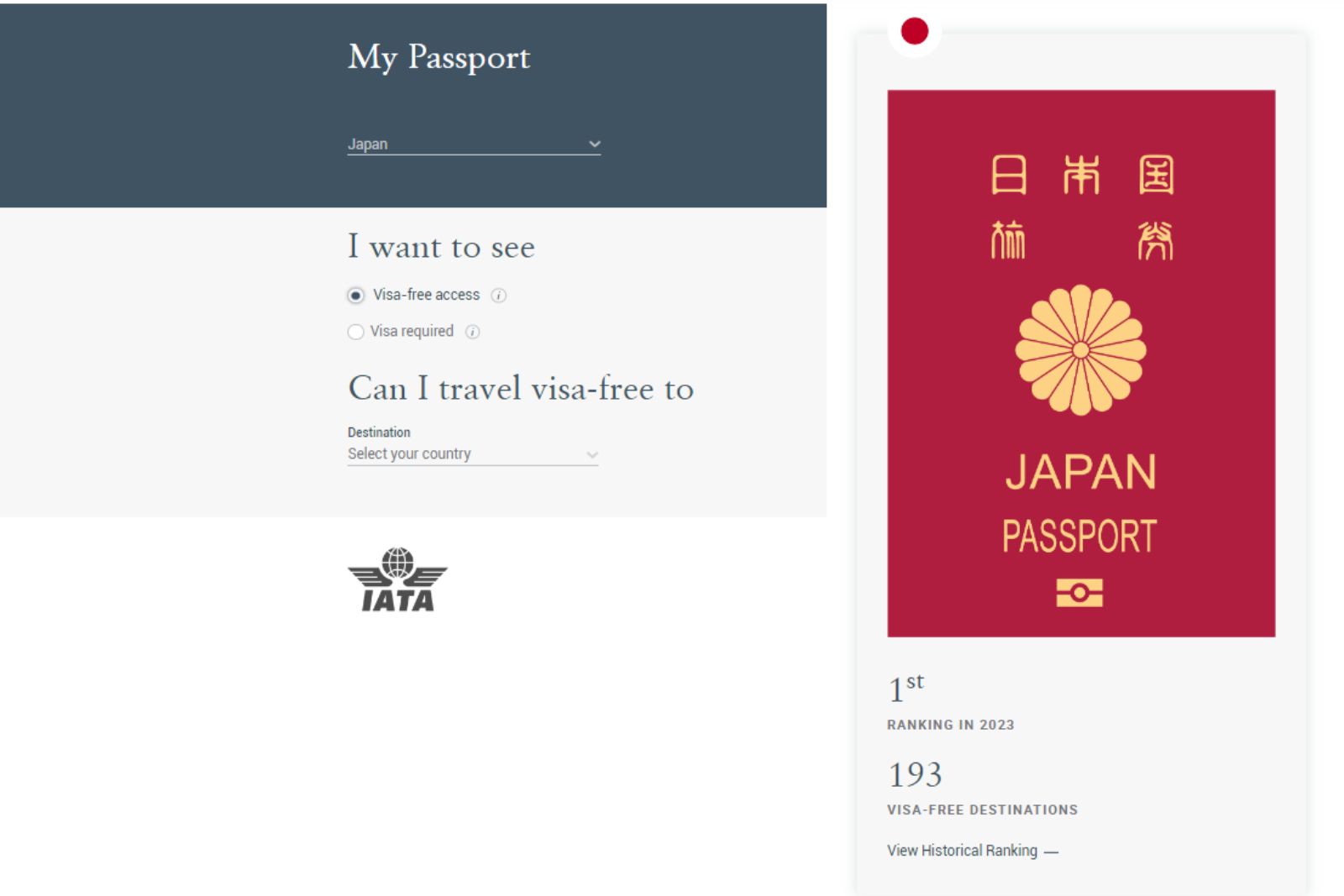 JAPAO PASSAPORTE RANKING JAPÃO