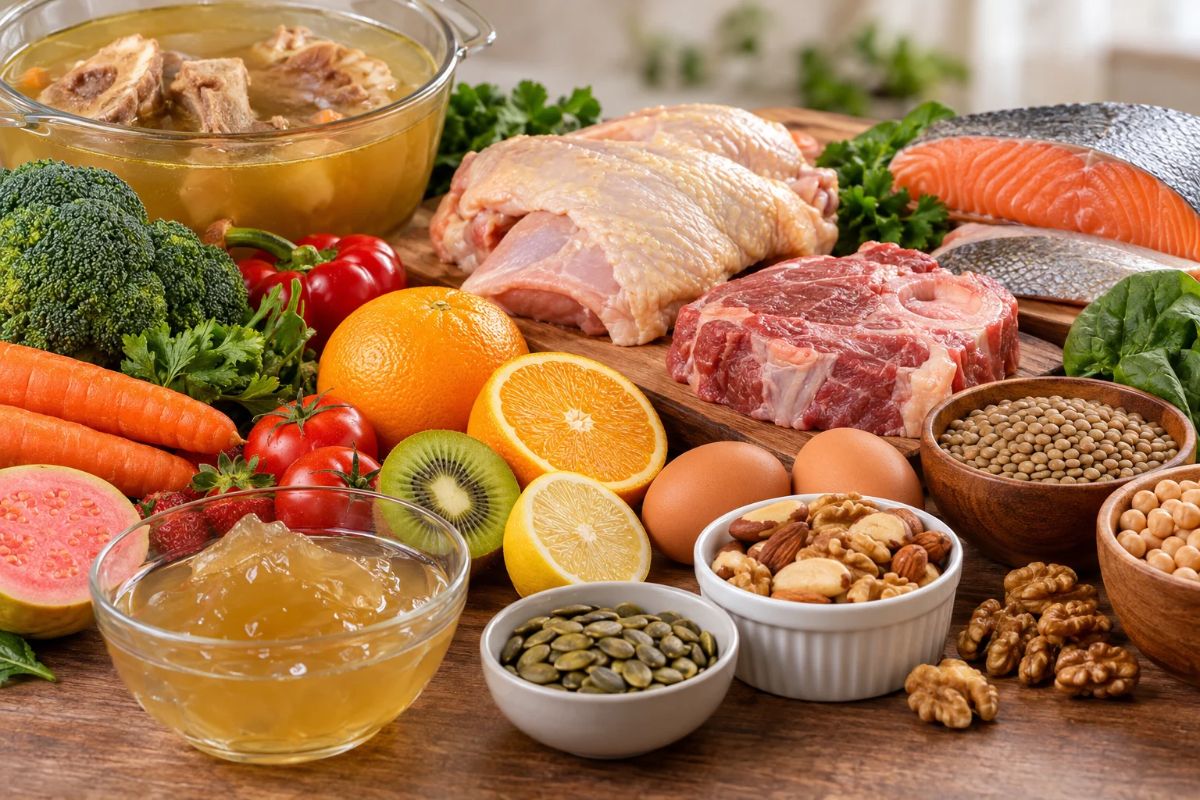 colágeno nos alimentos alimentos saudáveis