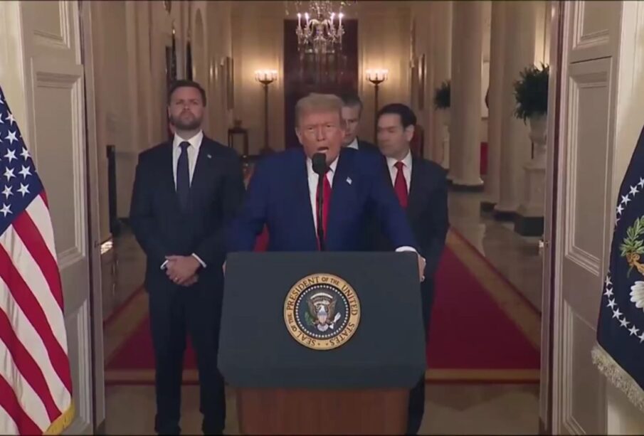 Trump anuncia ataque às instalações nucleares iranianas 65 TRUMP