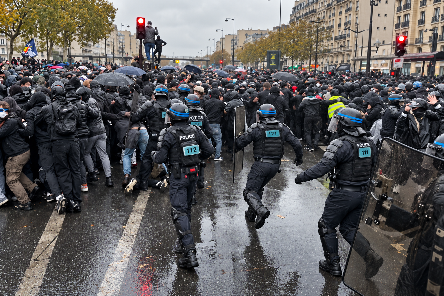 protestos na França
